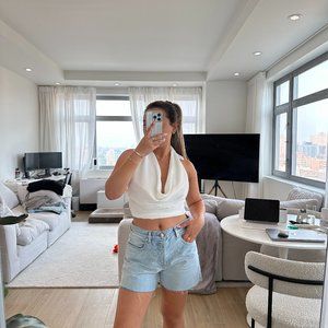 Callie Drape Halter Top Revolve Small